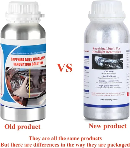 Vista 2 de 600ML Líquido de restauración de faros delanteros, líquido de pulido y reparación de lentes de faros de automóviles, fluido restaurador de arañazos