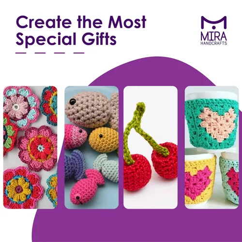 Vista 6 de 60 madejas de hilo – Total de hilo acrílico de 1312 yardas para tejer y ganchillo, bolsa de hilo para almacenamiento y 7 libros electrónicos