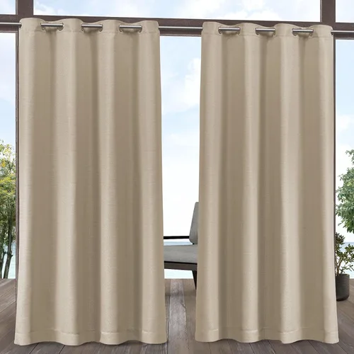 Vista 15 de Exclusive Home Aztec - Par de paneles de cortinas para interiores y exteriores con ojales, 54x96 pulgadas, Azure