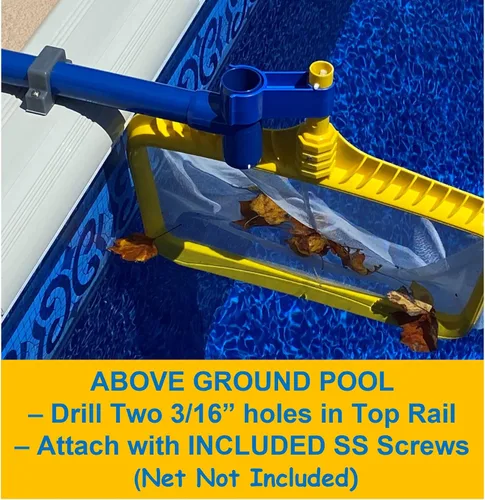 Vista 2 de Kit de desnatador de hojas para piscina sobre el suelo (red no incluida)