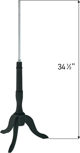 Vista 2 de SSWBasics Base de forma de modista de trípode de madera negra