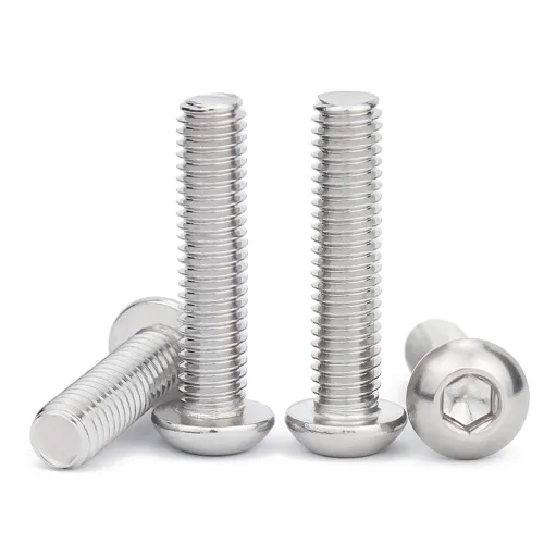 Vista 11 de Tornillos M3 10 mm, Tornillo y perno de cabeza de botón de casquillo de enchufe M3-0.5x10mm, pernos de acero inoxidable, accionamiento hexagonal