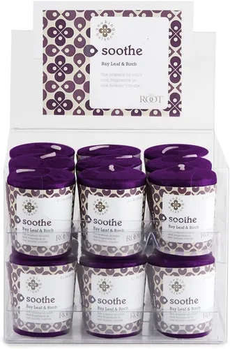 Vista 17 de Root Candles Seeking Balance Spa Candle - Velas de aromaterapia, votivas, relax: lavanda geranio, 18