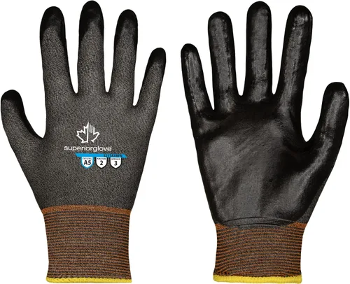 Superior Glove S21TAXRFN - Guantes de trabajo resistentes a los cortes con revestimiento de palma ultrafino para pantalla táctil - S21TAXRFN (12