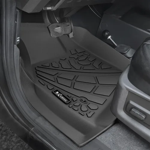 Vista 2 de KARPAL - Tapetes para 1a y 2a fila de asientos de auto, para todo tipo de clima, de ajuste personalizable, hechos de elastómero termoplástico