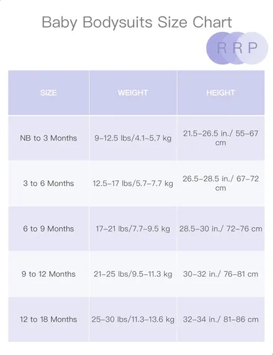 Vista 7 de RRP Pijama unisex de rayón de bambú para bebé, pijama suave para dormir, cierre de cremallera de 2 vías, 0-18 meses