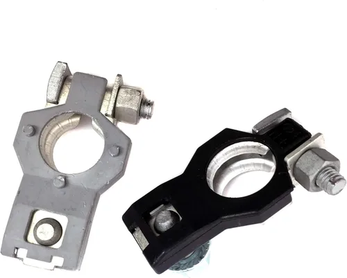 Vista 3 de TERMINAL DE BATERÍA CONJUNTO POSITIVO Y NEGATIVO OEM Abrazadera de conector de cable para automóvil + - Poste superior