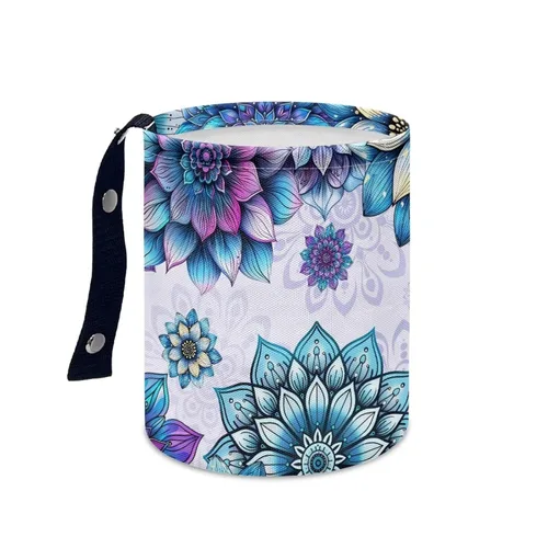 Vista 26 de American Flag Foldable Car Trash Can Small Hanging Car Garbage Can Car Trash Bag Wastebasket Garbage Storage Organizer Trash Bin