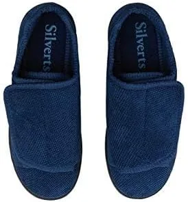 Vista 4 de Silvert's Adaptive Clothing & Footwear Womens Double-Extra Wide Easy Closure Slipper for Seniors