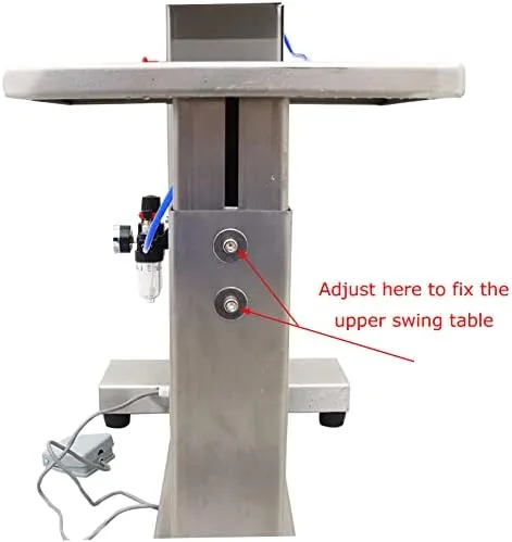 Vista 6 de Máquina de llenado de pasta líquida neumática semiautomática Llenadora de pistón horizontal con pie (1.0-10.1 fl oz)