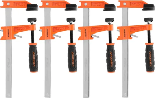 Vista 9 de Jorgensen Juego de 2 abrazaderas de barra de acero de servicio medio con límite de carga de 600 libras, 24 pulgadas