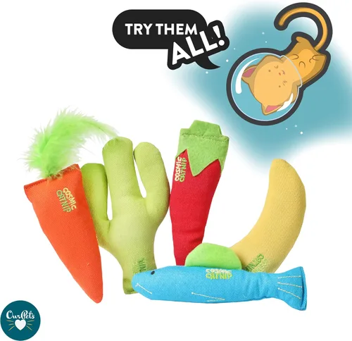 Vista 6 de OurPets Juguete para Gatos 100% Relleno de Cosmic Catnip, 24 quilates