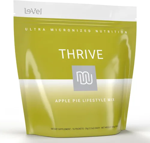 Thrive Protein Shake | 16 Packets (35g Each) | Gluten-Free, Pea Protein Blend, Probiotics, Fiber & Digestive Enzymes | Supports Lean Muscle (16