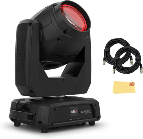 Vista 11 de Chauvet DJ Intimidator Spot 110 - Foco LED de cabeza móvil de 10 vatios con 2 cables DMX y paño de pulido de Austin Bazaar