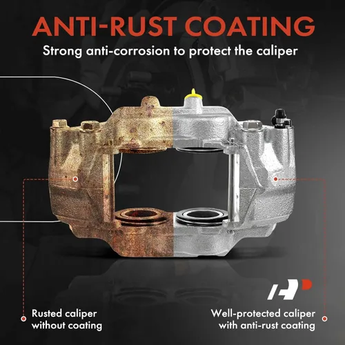 Vista 6 de A-Premium Conjunto de pinza de freno de disco compatible con modelos Nissan e Infiniti - 370Z 2009-2019, FX50 2009-2013, G37 2008-2011, M37/M56