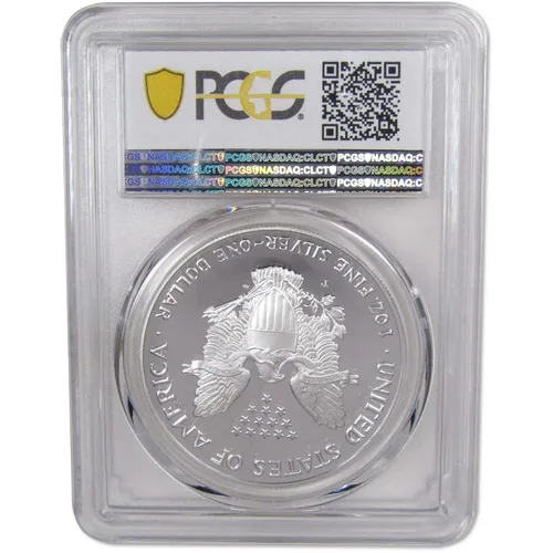 Vista 2 de 1993 P American Silver Eagle PR 70 DCAM PCGS Lingotes Prueba SKU: IPC5133