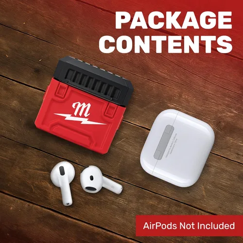 Vista 6 de Funda para AirPod 4 para Milwaukee Packout, diseño de caja de herramientas duradera, fabricada en Estados Unidos