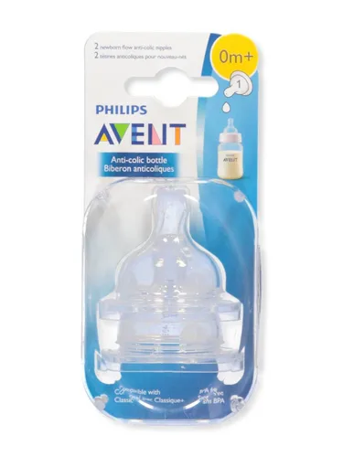 Tetina anticólicos de Philips AVENT, recién nacido, Transparente