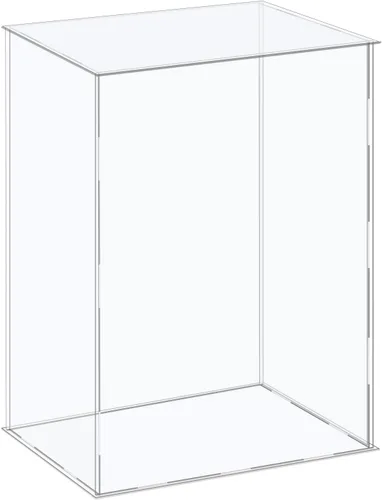 Vista 12 de MECCANIXITY Vitrina de acrílico Caja de plástico Caja de almacenamiento de cubo transparente Ensamble Escaparate 4.3 x 4.3 x 16.1 pulgadas