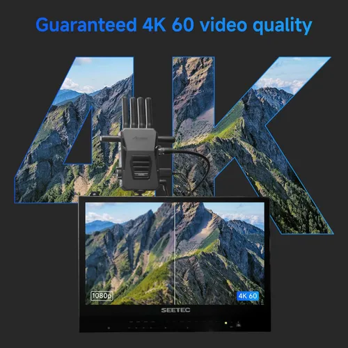 Vista 4 de Accsoon Transmisor y receptor HDMI inalámbrico SDI CineView Master 4K, 4K60/1080p60, transmisión Tri-Band 8202ft 25ms Lat, 1 iOS+ 4 App Monitoring