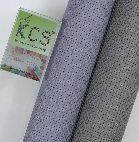 Vista 122 de KCS 2 piezas de tela de costura de algodón Aida de punto de cruz de 15 x 18 pulgadas (blanco antiguo, 14 unidades)