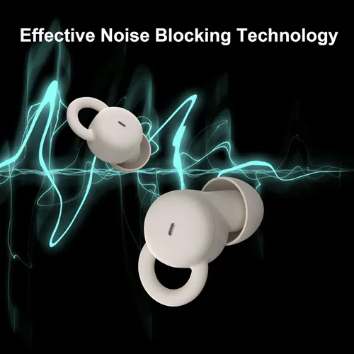 Vista 7 de Los auriculares invisibles más pequeños para dormir, cómodos, con bloqueo de ruido, auriculares inalámbricos Bluetooth planos para dormir de lado
