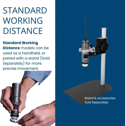 Vista 4 de Dino-Lite Microscopio digital USB AF3113T - 0.3MP, 20x -50x, ampliación óptica 200x, medición, compatible con WF-20, software WindowsMac incluido