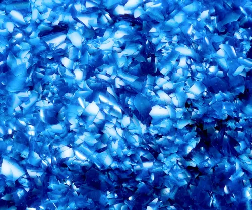 Vista 4 de Sweet Eva's Comestible azul brillante: brillo / brillo / escamas para decoración de pasteles y cupcakes / chispas / formas / kosher / decoración