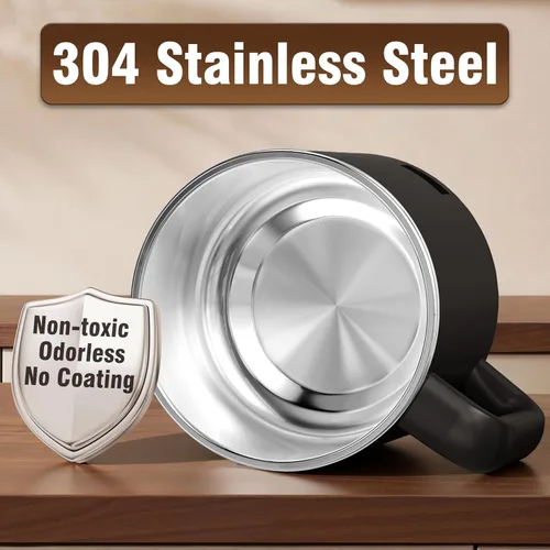 Vista 2 de Topwit Olla eléctrica, olla eléctrica, olla ramen de 1.6 L, olla eléctrica multifuncional para pasta, shabu-shabu, avena, sopa y huevo