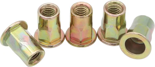 Vista 9 de LBY Kit surtido de 170 tuercas remachables de acero al carbono, M4/M5/M6/M8 (cabeza avellanada pequeña y mitad hexagonal), acero al carbono chapado