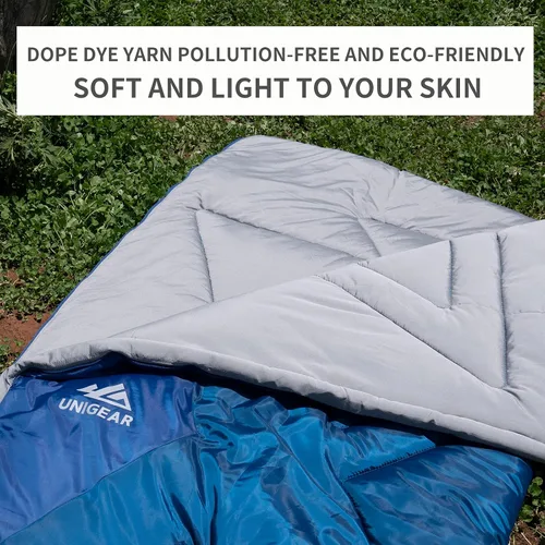 Vista 4 de Unigear Camfy Bed 50F Sleeping Bag Premium Comfortable Sleeping Bag for Adults and Kids Lightweight Portable for Warm Weather Camping