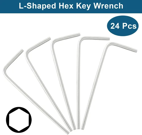 Vista 3 de Biaungdo Juego de 24 llaves hexagonales de 0.059 in, llave Allen pequeña, llave hexagonal en forma de L, llave hexagonal para reparación