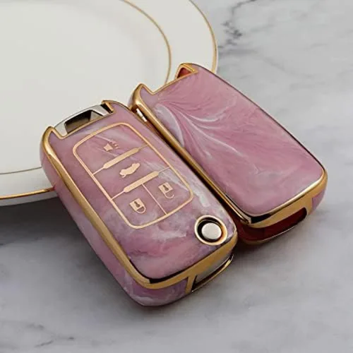 Vista 6 de TPU Jade Pattern Car Key Cover Case, for Buick for Aveo Trax for Opel Astra Corsa H J G Meriva Zafira Antara