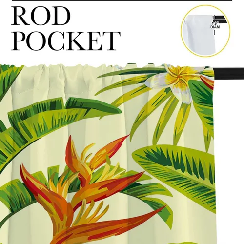 Vista 3 de WHYATT Cortinas florales para habitacion retro vintage cortina para cuarto cortinas opacas puerta corredera de cristal 85 pulgadas de ancho por 85