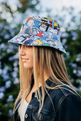 Vista 2 de Peter Grimm Colección de dibujos animados de Peanuts, sombreros de pescador de personajes unisex