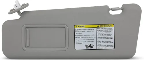 Vista 10 de SCITOO Conjunto de viseras solares para los lados izquierdo y derecho para Toyota Highlander 2008-2013 con techo corredizo (beige)