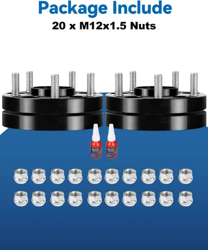 Vista 8 de Espaciadores de rueda de 5x4.75 para Blazer Camaro Corvette S10, XLR Eldorado, espaciadores de rueda de 20mm 5x120.65 de 70.3mm centrados en el cubo