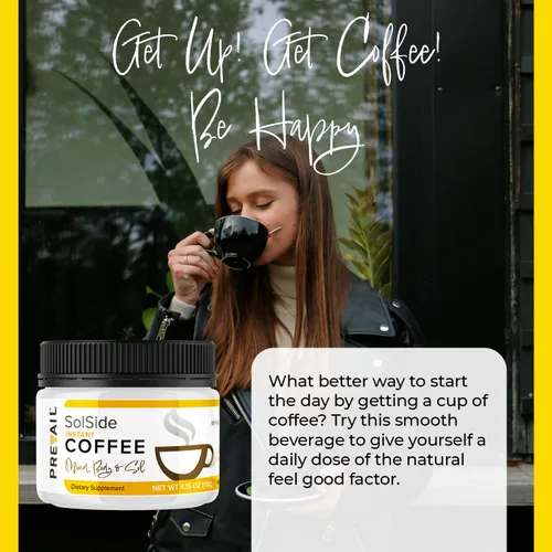 Vista 5 de Valentus Solside Coffee, vitaminas de café de sabor suave, café instantáneo para hombres y mujeres, hecho con ingredientes naturales, 4.15 onzas