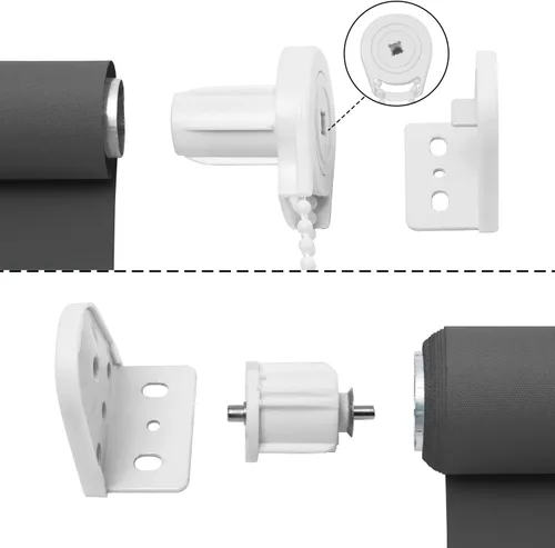 Vista 5 de NUTRO CHILL Persianas opacas con aislamiento térmico, persianas enrollables con protección UV para el hogar, puerta, cocina, baño