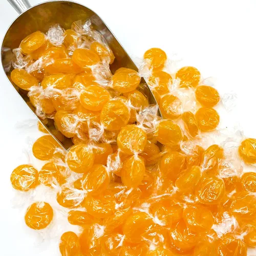 Vista 6 de Caramelo Duro Butterscotch - Bolsa de 1 Libra de Caramelos Butterscotch Envueltos Individualmente, Paquete a Granel, Discos Amarillos