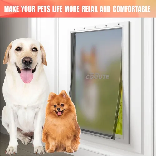 Vista 4 de Paquete de 2 solapas de repuesto para puerta de perro con cierre magnético, compatibles con puerta PetSafe Freedom para perros y gatos PAC11-11039