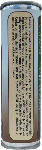 Vista 3 de Lata de aceite de cedro de 8 onzas, aceite esencial de madera de cedro rojo oriental (Juniperus Virginiana), aceite de cedro Fox Creek