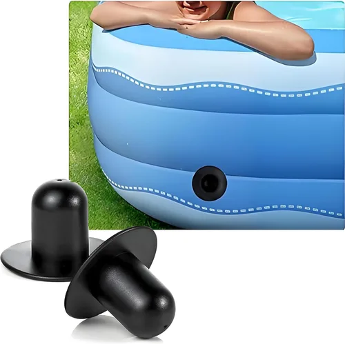 Vista 3 de Tapón para bomba de piscina Intex Bestway para piscinas Intex Bestway (4 unidades), color negro