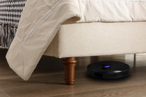Vista 7 de Boucle - Cama de cabecera alta tamaño Queen, base de cama tapizada con cabecera de 54 pulgadas de alto, listones de madera resistentes y marco