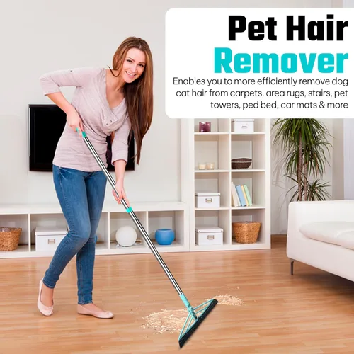 Vista 7 de Magic Escoba Removedor de pelo de mascotas para perros, giratorio, extensible, removedor de pelo de mascotas para todas las superficies, suelos