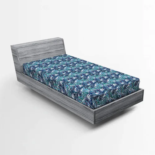 Vista 80 de Ambesonne Sábana bajera africana, estampado abstracto de líneas únicas, funda de cama con bolsillo profundo elástico para mayor comodidad