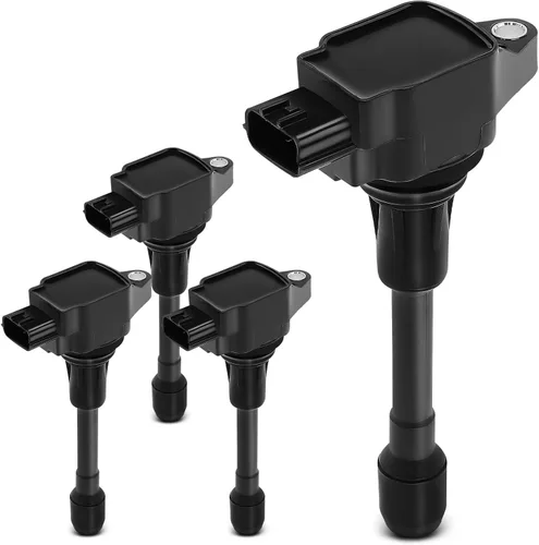 YHTAUTO Juego de 4 bobinas de encendido de repuesto para Nissan Altima 2007-2013, Sentra 2007-2012, NV200 2013-2014, Versa, Cube, Rogue, Infiniti