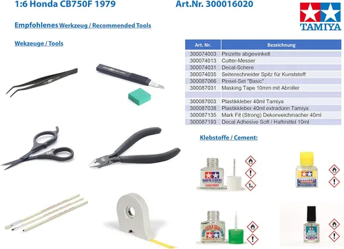 Vista 3 de Tamiya 300016020, 1: 6 Honda, CB750F, 1979.