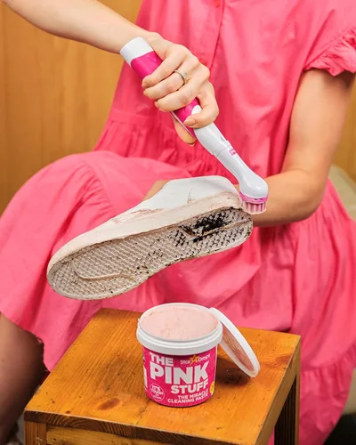 Vista 8 de Stardrops - The Pink Stuff - Kit de limpieza The Miracle Scrubber - 2 tubos de pasta de limpieza The Miracle con herramienta de limpieza eléctrica