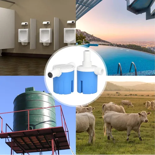 Vista 6 de Válvula de flotador incorporada incorporada de entrada lateral de 1/2", utilizada en piscinas, tanques de ganado, acuicultura, acuarios (JYN-15)